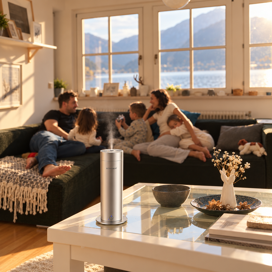 Diffuser in a cosy evening room