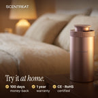 Mini diffuser with 100-day money-back and 1-year warranty