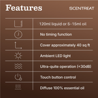 2-in-1 Waterless Ceramic Essential Oil Diffuser & Night Light