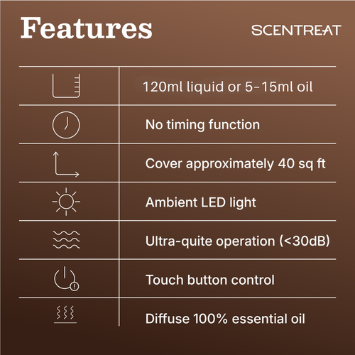 waterless essential oil diffuser releasing a fine cool mist
