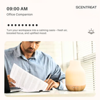 Rubber Wood & Ceramic Ultrasonic Essential Oil Diffuser