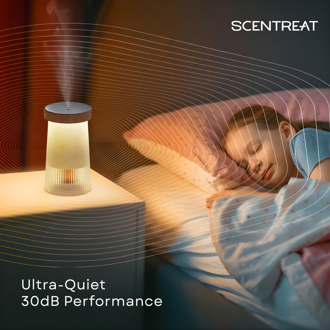 2-in-1 Waterless Ceramic Essential Oil Diffuser & Night Light