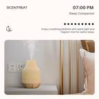 Rubber Wood & Ceramic Ultrasonic Essential Oil Diffuser