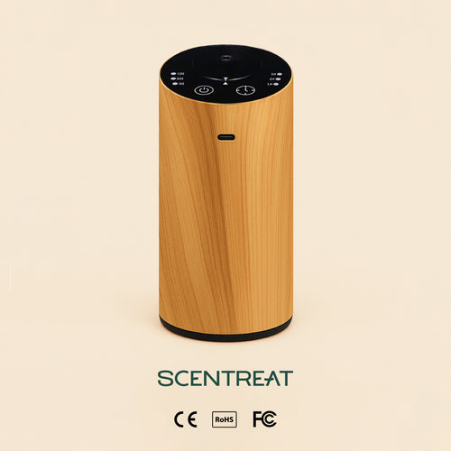 CalmRide Portable Aromatherapy Essential Oil Diffuser on a nightstand