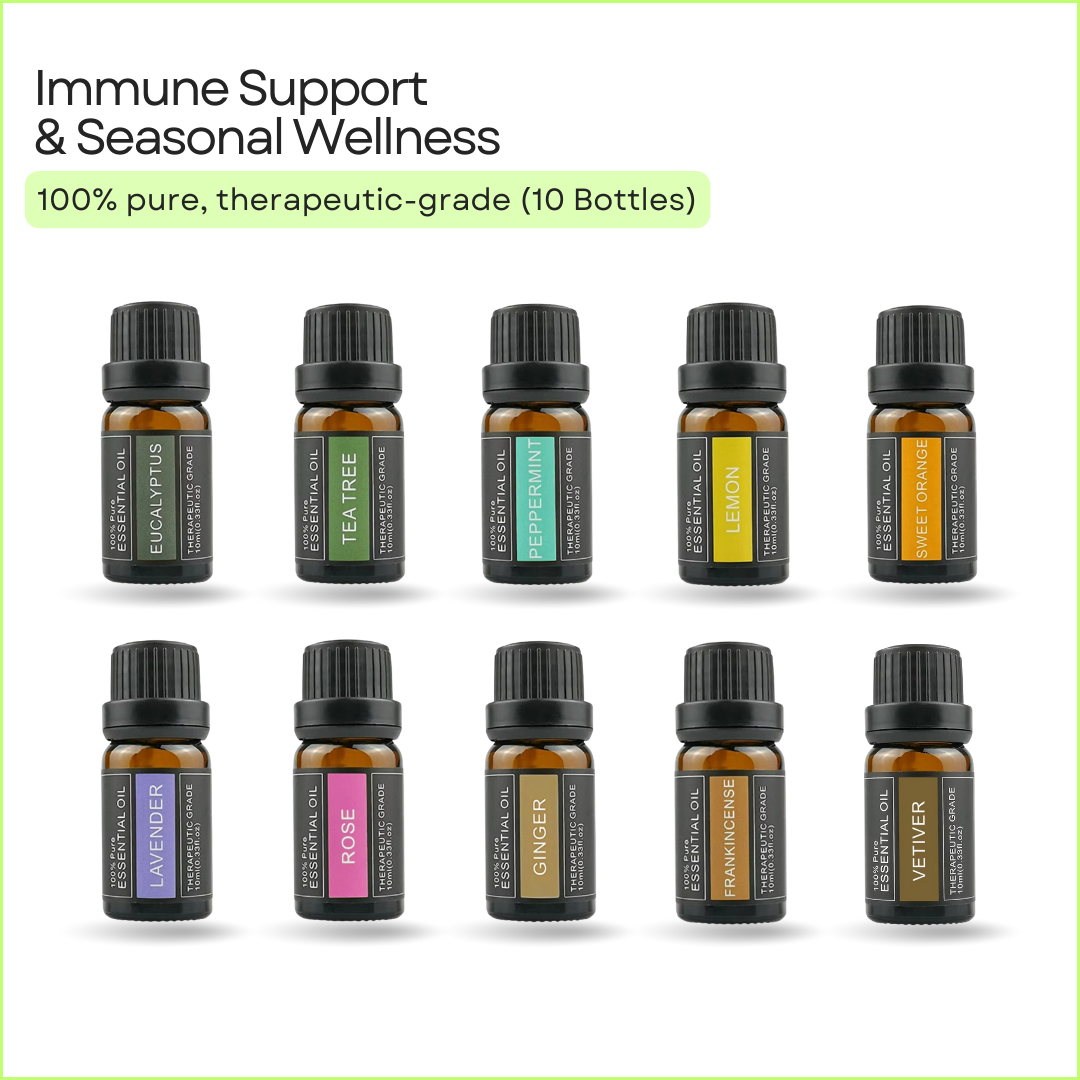 Wellness-Inspired Oils – Pure Aromatherapy 10-Pack