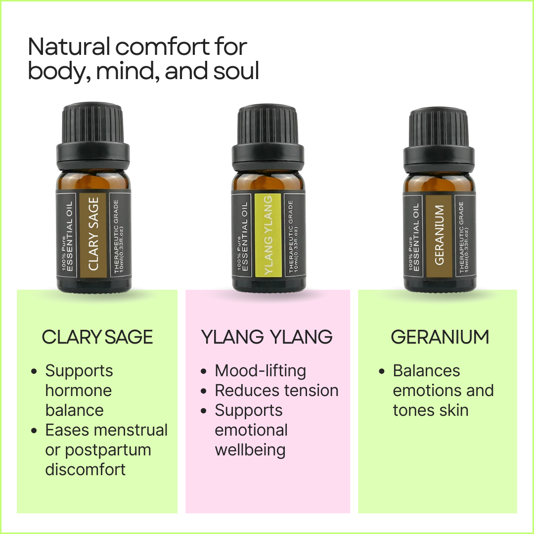 Mom Wellness & Hormone Balance Oils – Pure Aromatherapy 6-Pack