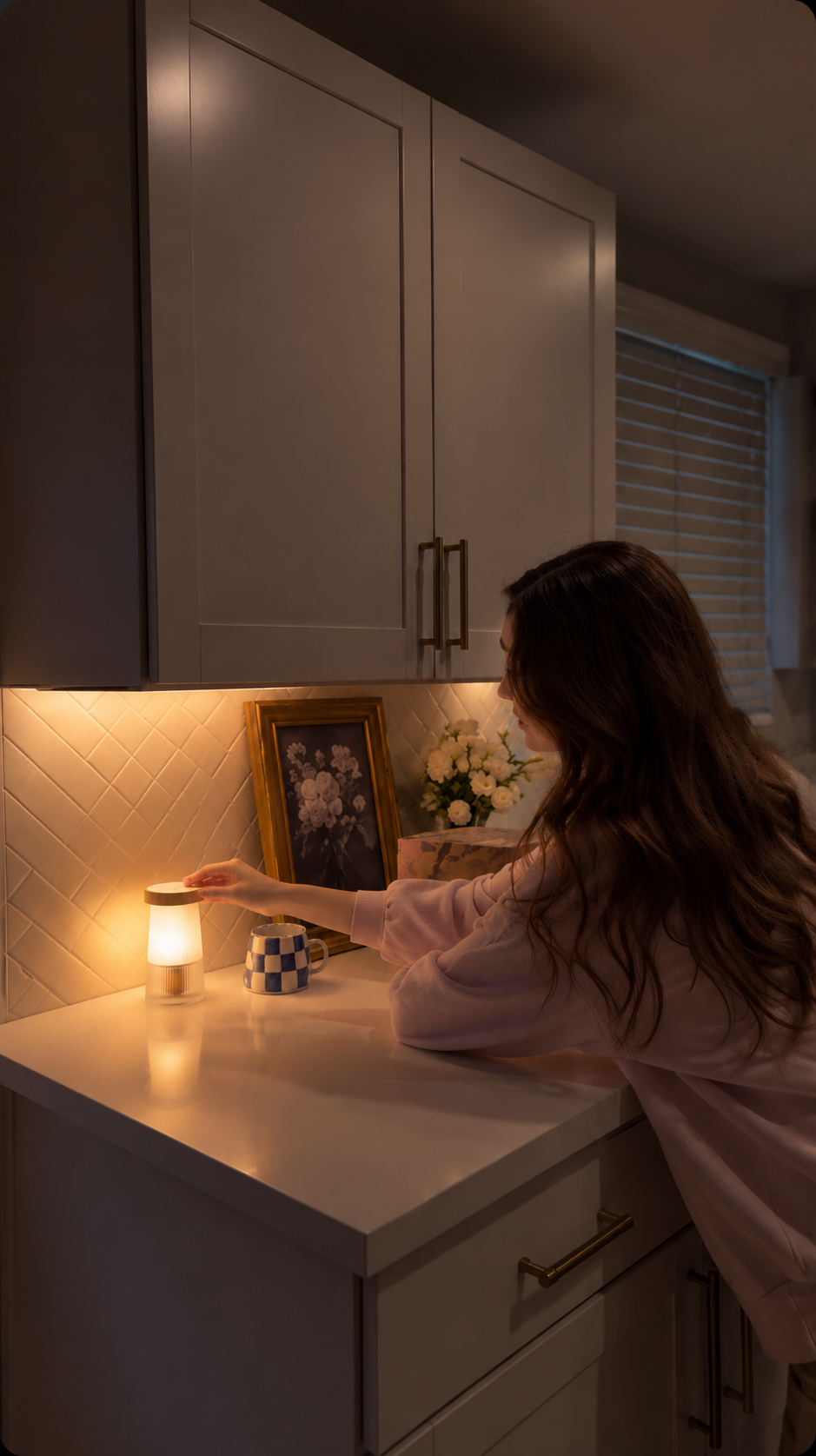 Night Light Diffuser on a kitchen counter