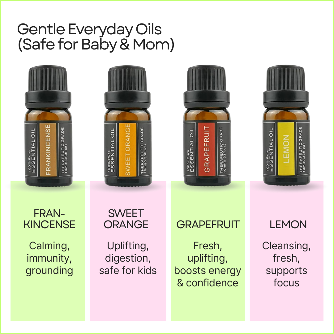 Ultimate Mom & Baby Wellness Oils – Pure Aromatherapy 14-Pack