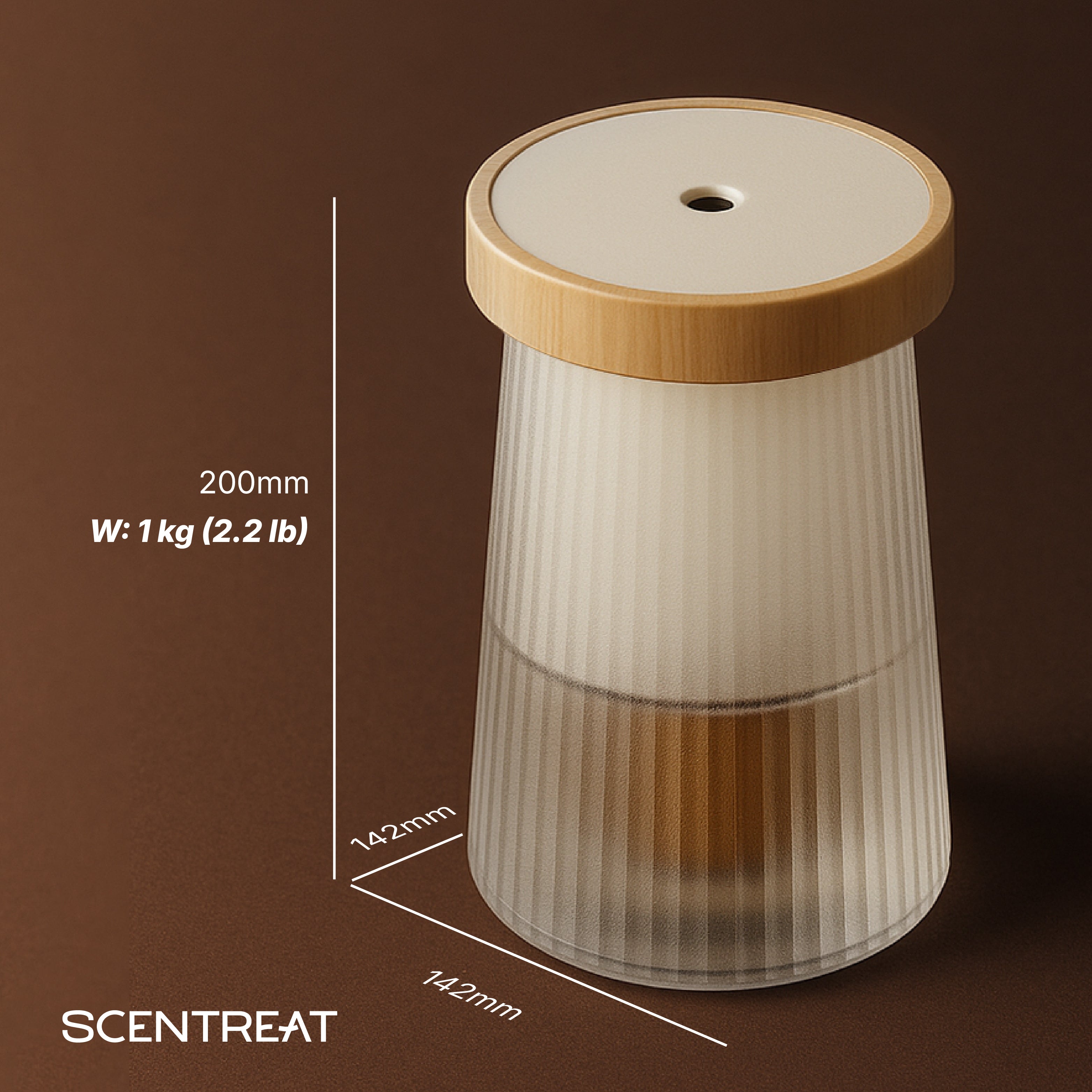 2-in-1 Waterless Ceramic Essential Oil Diffuser & Night Light