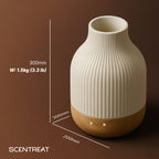 Rubber Wood & Ceramic Ultrasonic Essential Oil Diffuser
