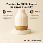 Rubber Wood & Ceramic Ultrasonic Essential Oil Diffuser