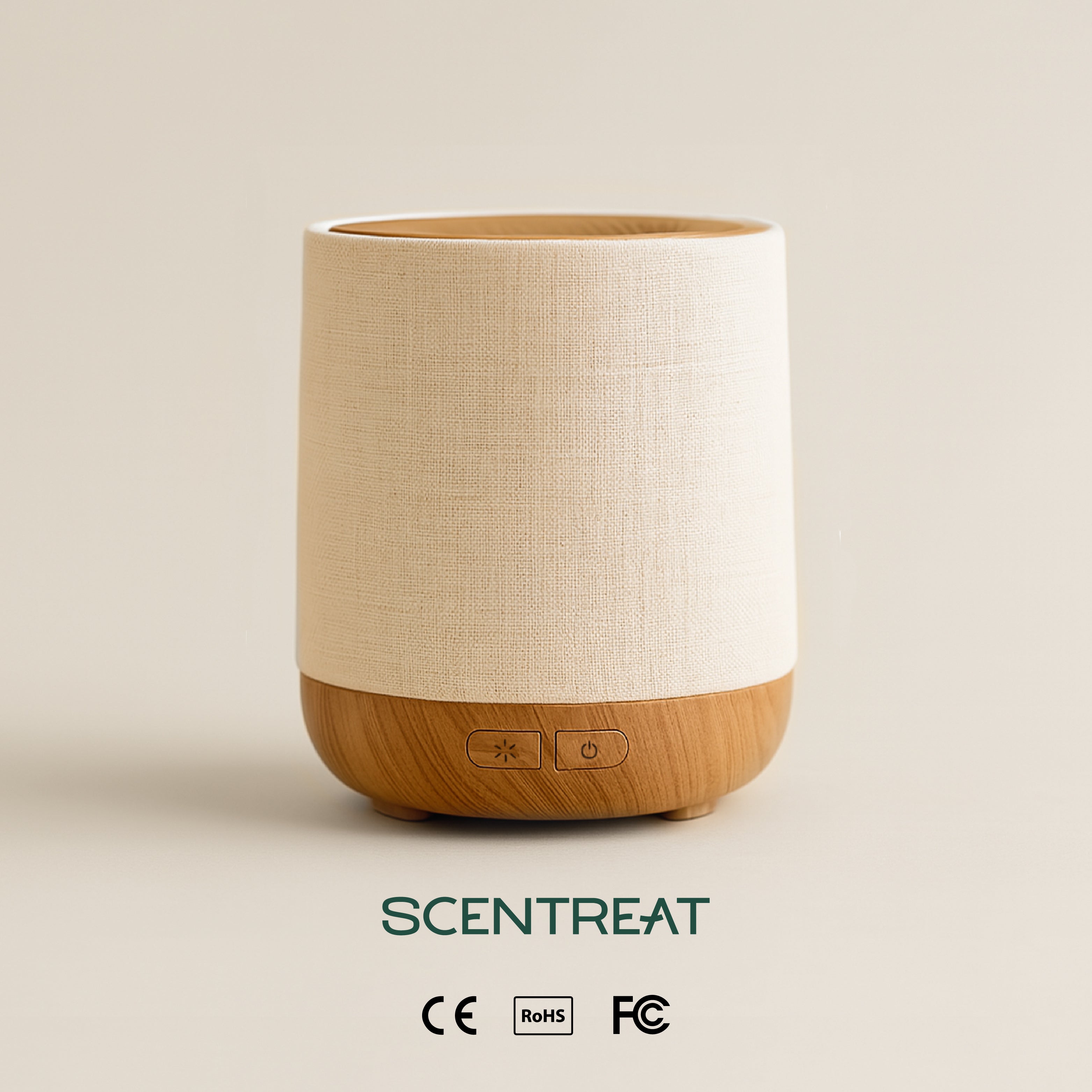 Minimalist Wood Essential Oil Diffuser for Sleep & Wellness – 200ml Ultrasonic