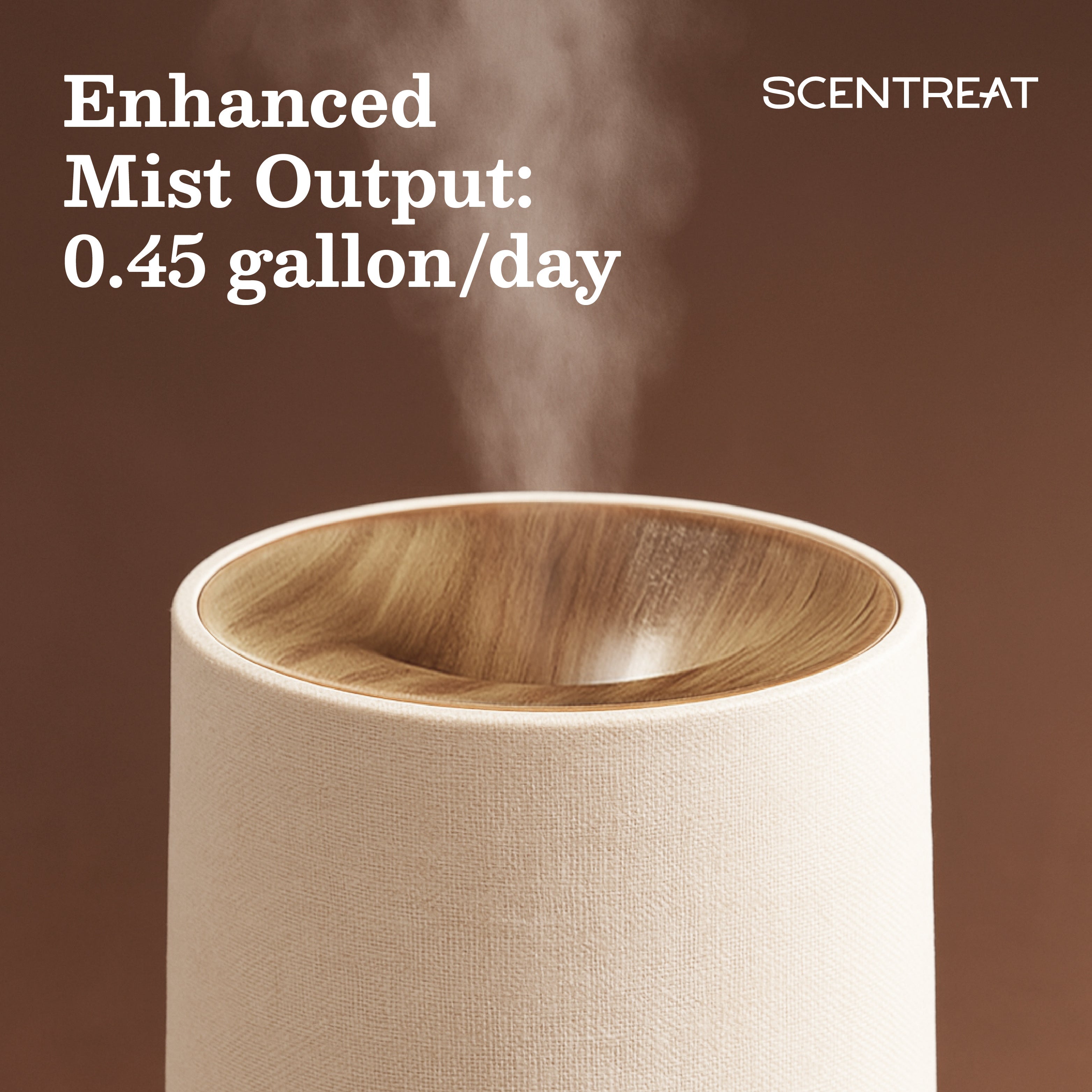 Minimalist Wood Essential Oil Diffuser for Sleep & Wellness – 200ml Ultrasonic
