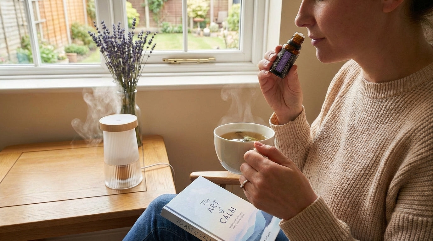 two people responding differently to lavender oil scent at bedtime