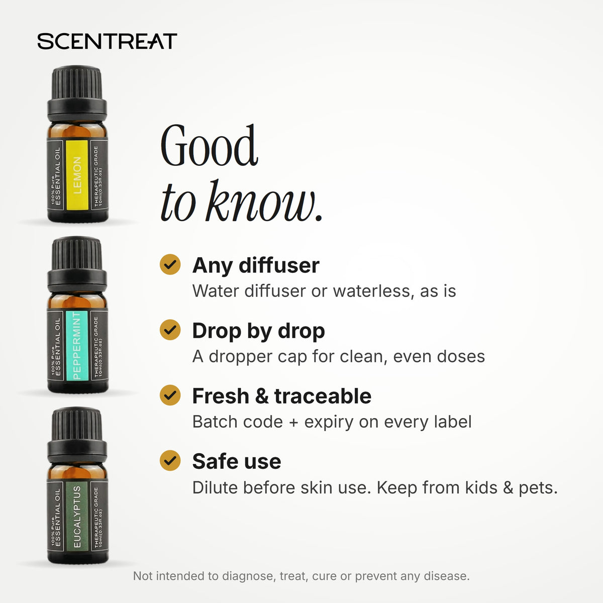 Essential oil safety and use tips for the 3 Basic Scents set