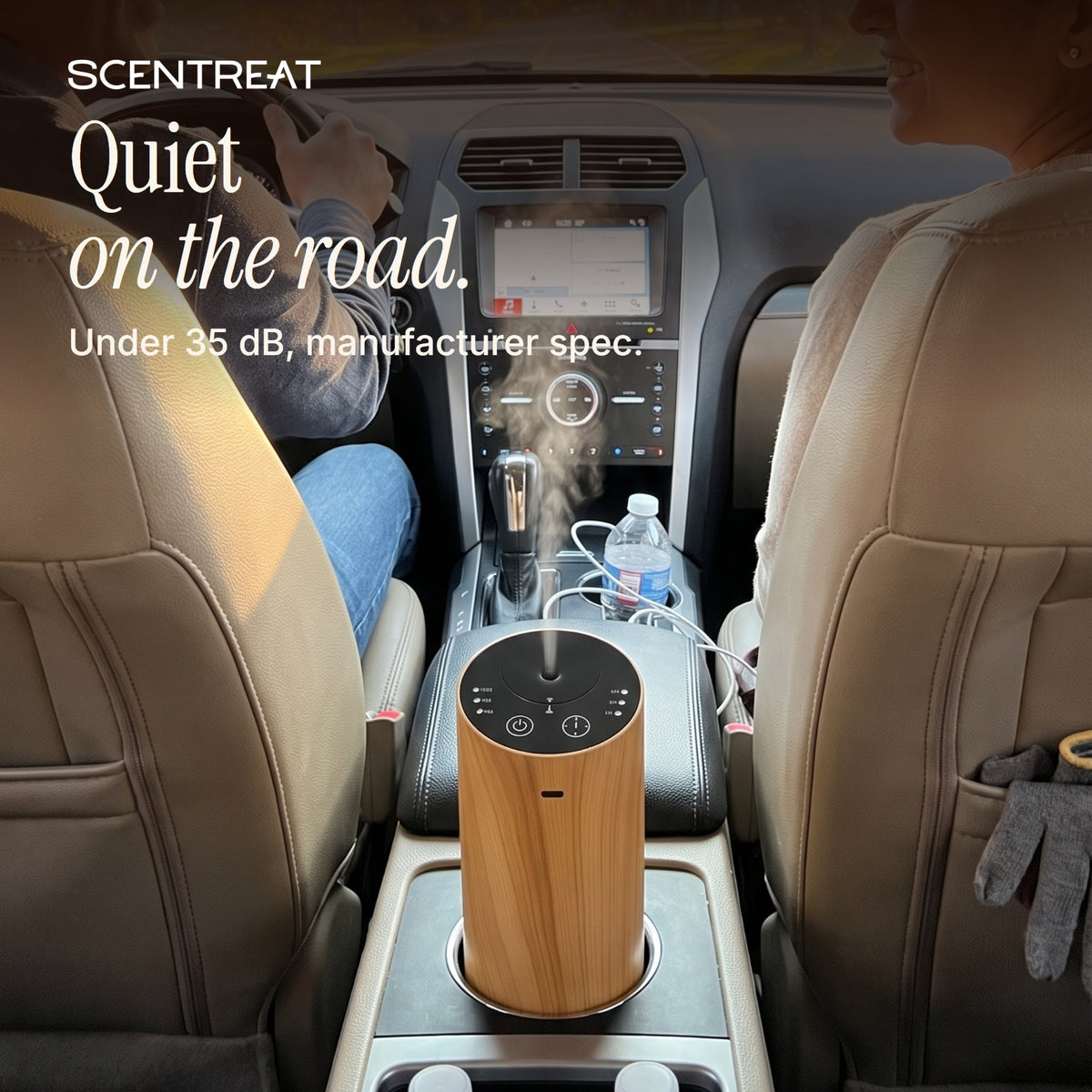 Quiet car aromatherapy diffuser under 35 dB