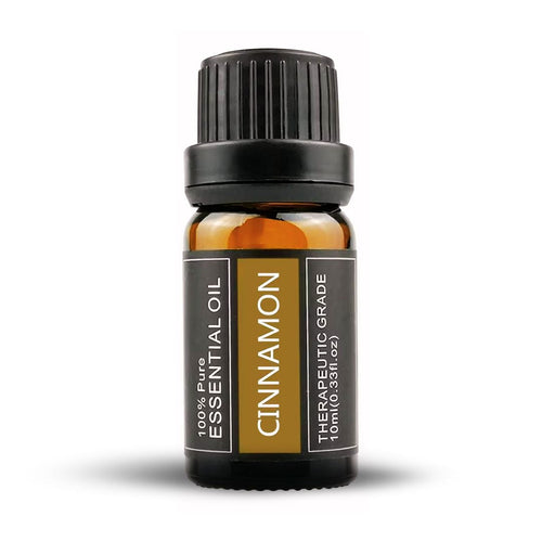 Cinnamon essential oil, 100% pure, 10 ml amber glass bottle