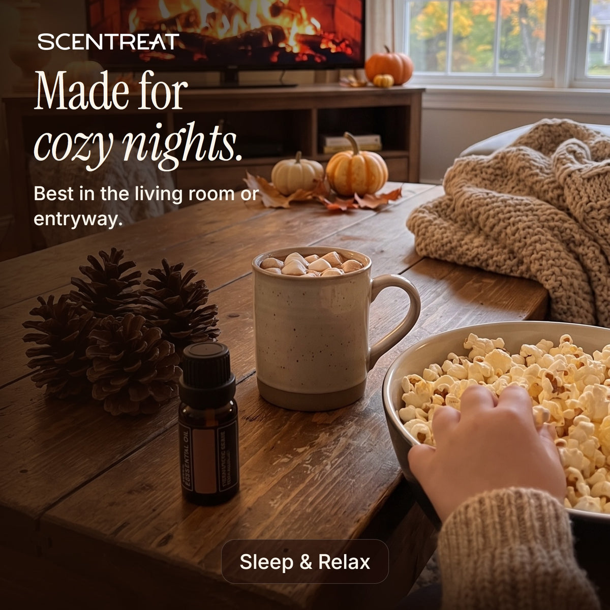 Cinnamon essential oil for sleep & relax