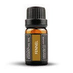 Fennel essential oil, 100% pure, 10 ml amber glass bottle