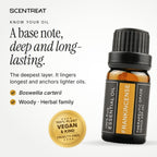 Frankincense essential oil (Boswellia carterii), a base note