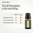 Pure lemongrass essential oil vs synthetic fragrance oil
