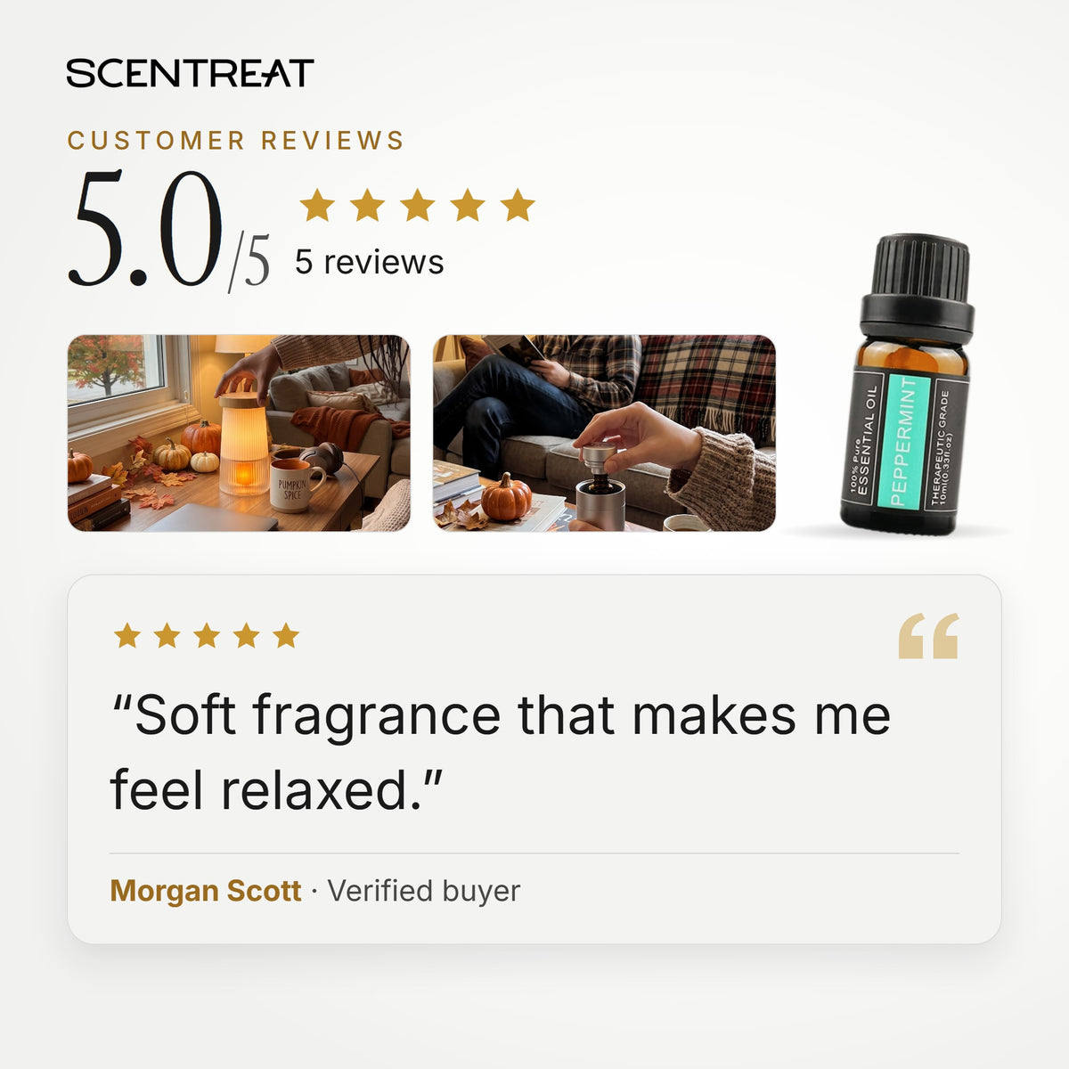 Peppermint essential oil customer reviews