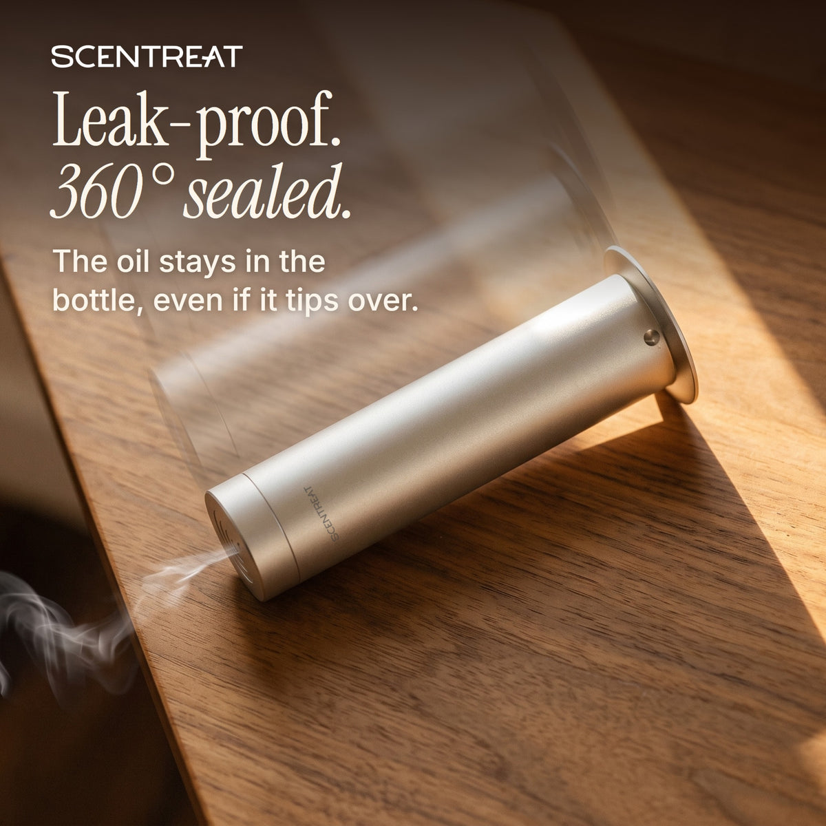 Leak-proof Pillar cold-air diffuser with a 360° sealed oil bottle