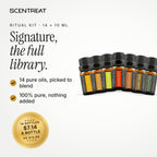 Signature Ritual essential oil set, 14 pure oils for your diffuser