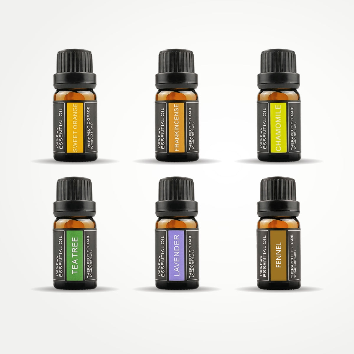 Soft Wind-Down Ritual essential oil kit, 6 x 10 ml bottles