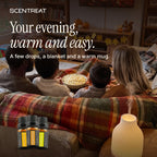 Soft Wind-Down essential oil ritual at home with a diffuser