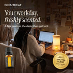 Sweet Orange essential oil in a diffuser in a cozy room