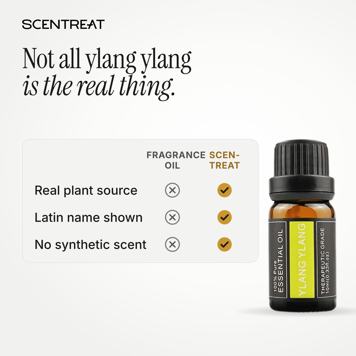 Pure ylang ylang essential oil vs synthetic fragrance oil
