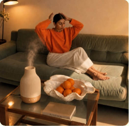 Diffuser on a coffee table