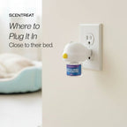 Where to plug in a pet calming diffuser: close to the pet bed